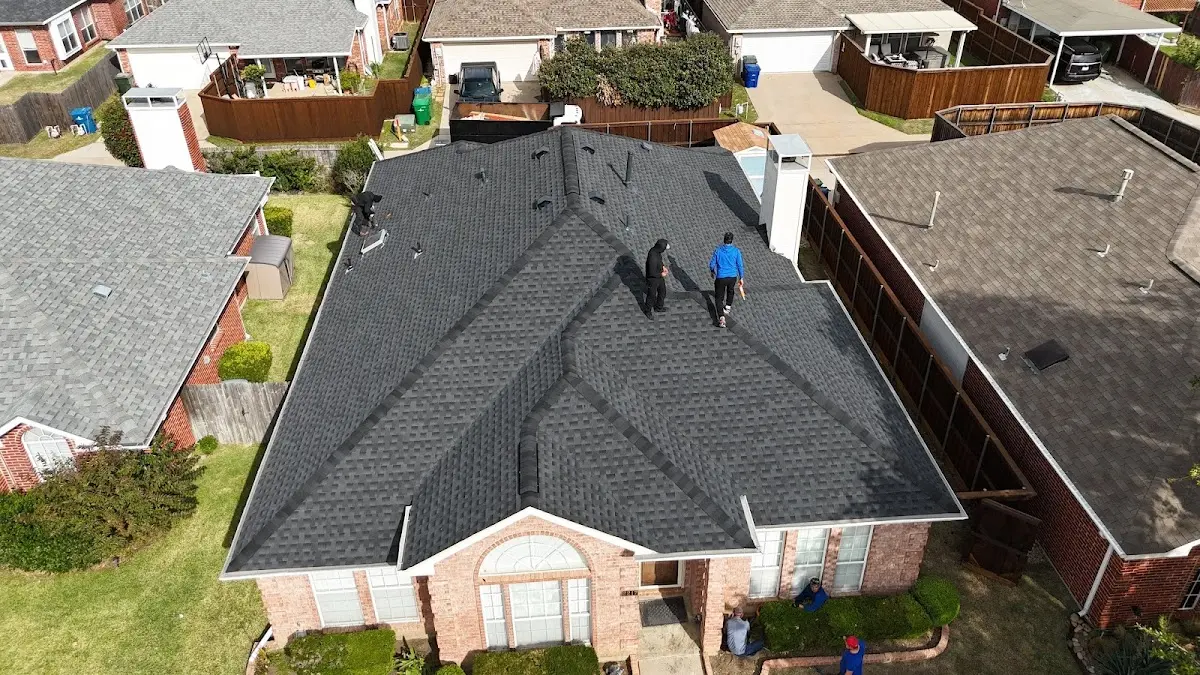 Slate & Tile Roof Repair work in progress on a Joppatowne property